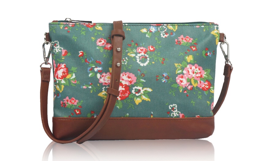 Image 11:  Printed Canvas Cross-Body Bags