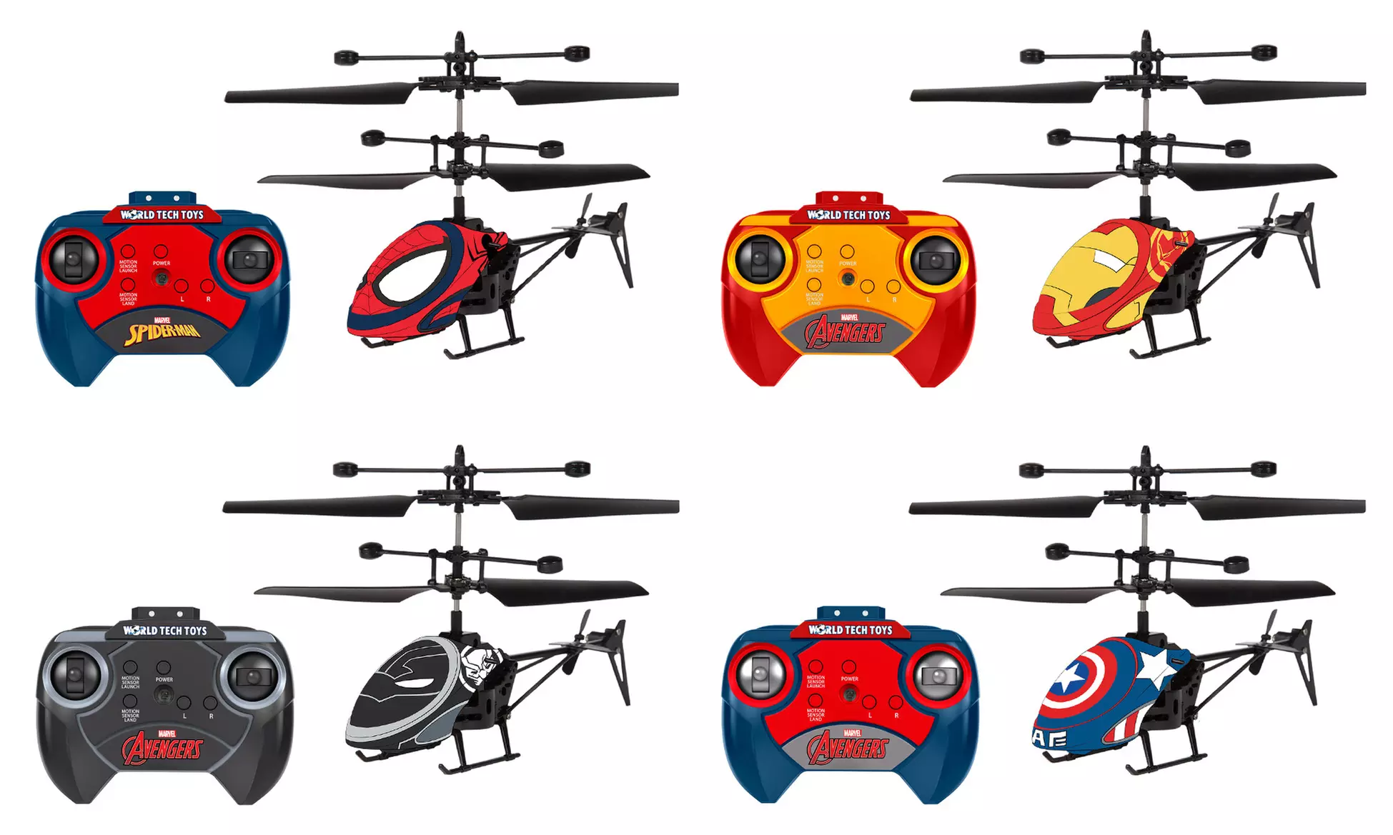 World Tech Toys Licensed Marvel, DC Comics, or Buzz Lightyear 2-Channel Remote Control IR Mini Helicopter - Primary Image