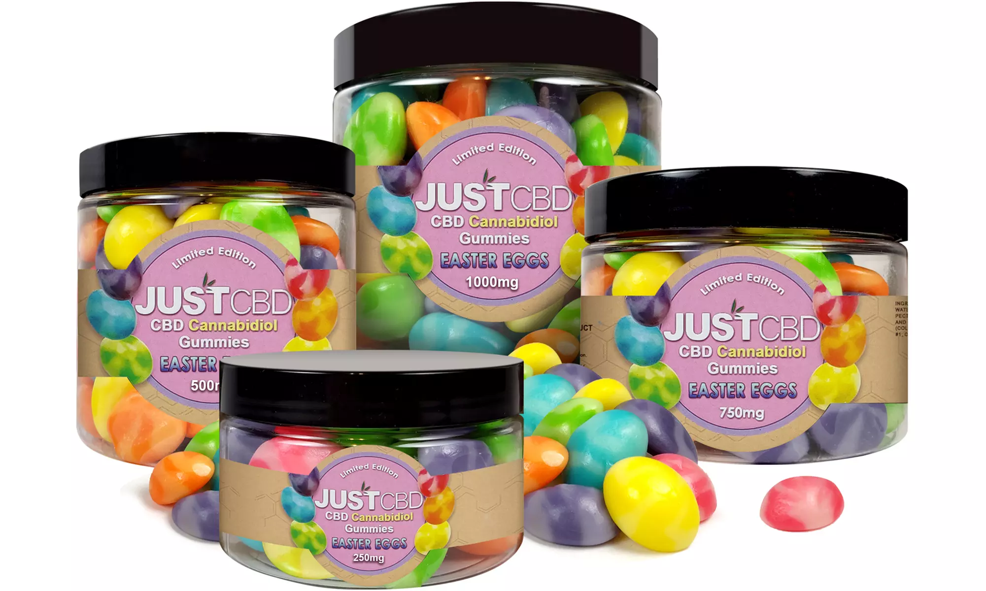 Easter Eggs Gummies from JustCBD (250mg, 500mg, 750mg, or 1000mg) - Primary Image