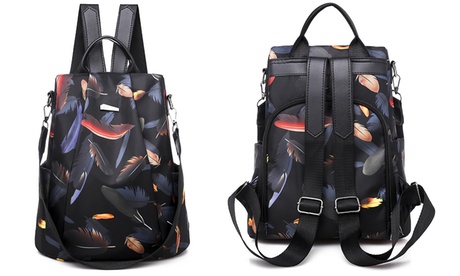 Sac à dos antivol imperméable Oxford pour femme