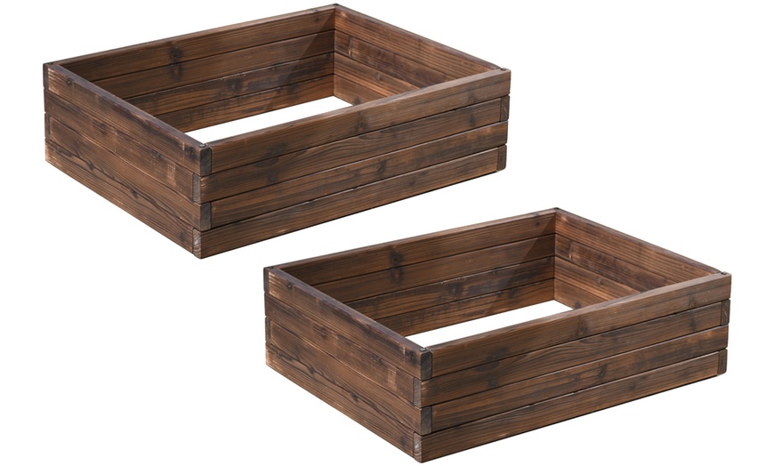 Image 15: Up to Two Wooden Raised Garden Beds