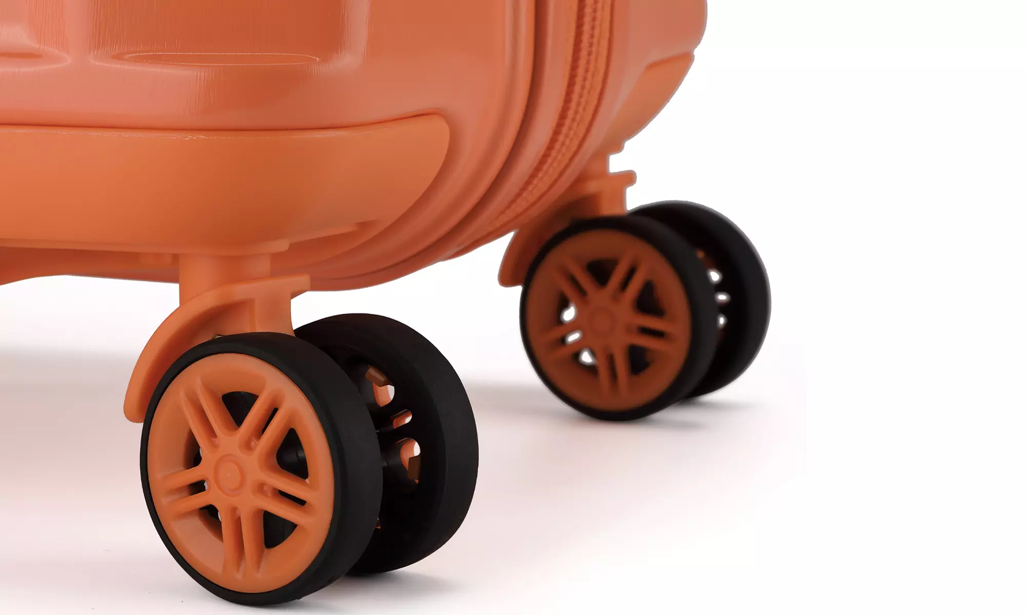 Ensemble de 4 valises oranges