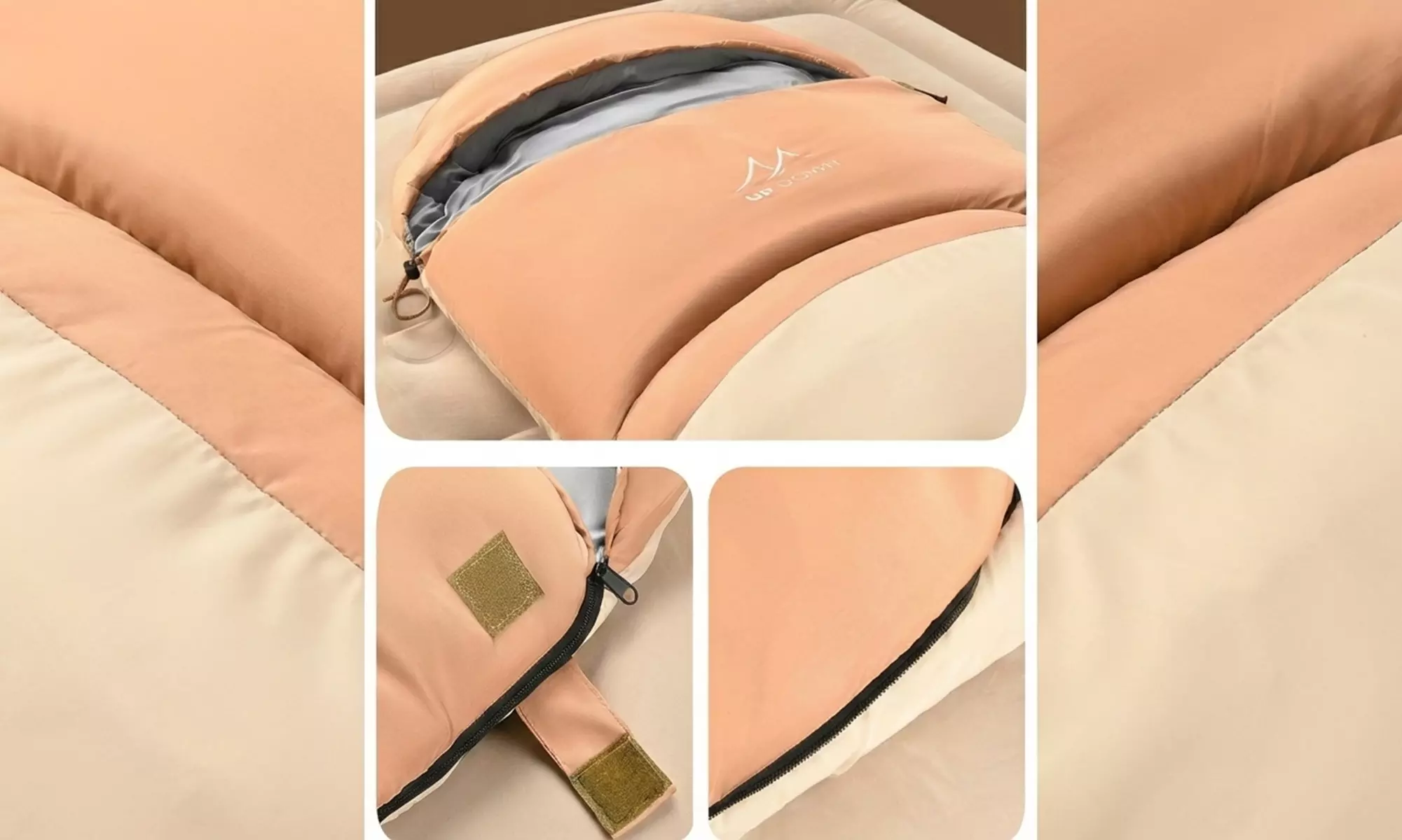 3-Season Camping Sleeping Bag with Hood