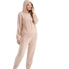Image 3: Soft Touch Velour Hooded Loungewear Suit