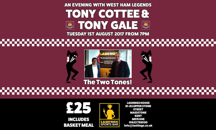 Image 1: Tony Cottee and Tony Gale