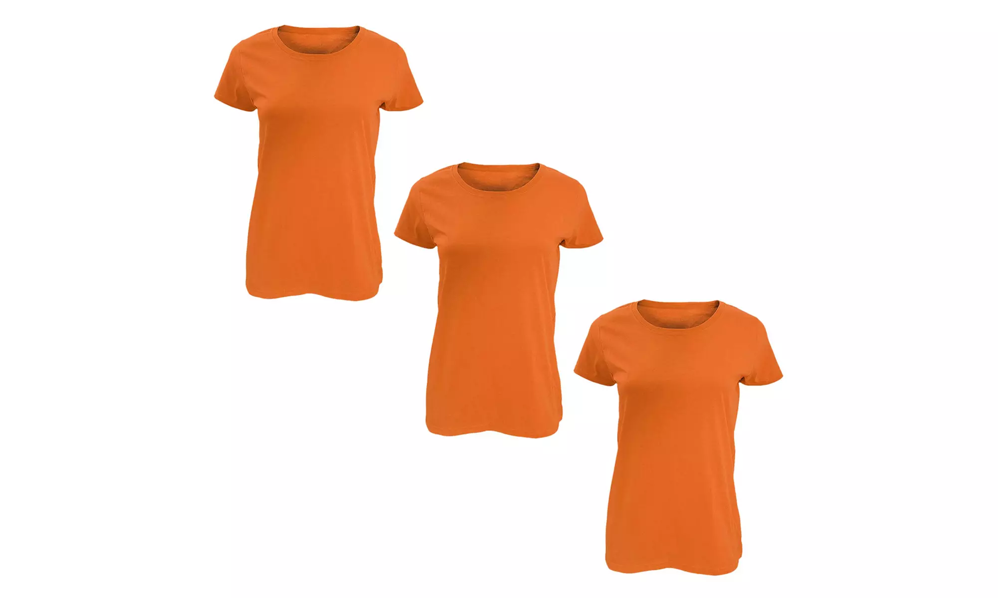 Pack of Three Soft Cotton Basic T-Shirts