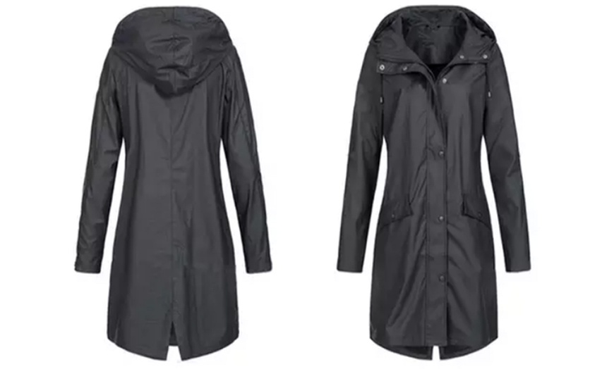 Image 3: Women's Waterproof Long Jacket