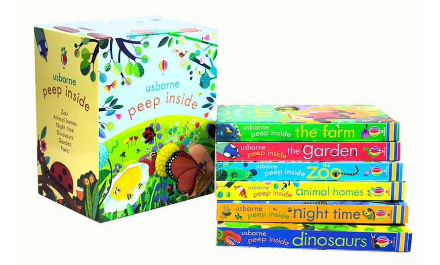 Image 1: Usborne Peep Inside 6-Book Set