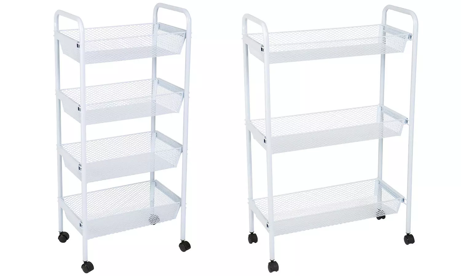 3- or 4-Tier Heavy-Duty Rolling Storage Cart - Primary Image