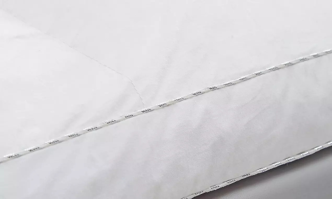 Sur-matelas plumes de canard, housse 100% coton percale - Second Medium