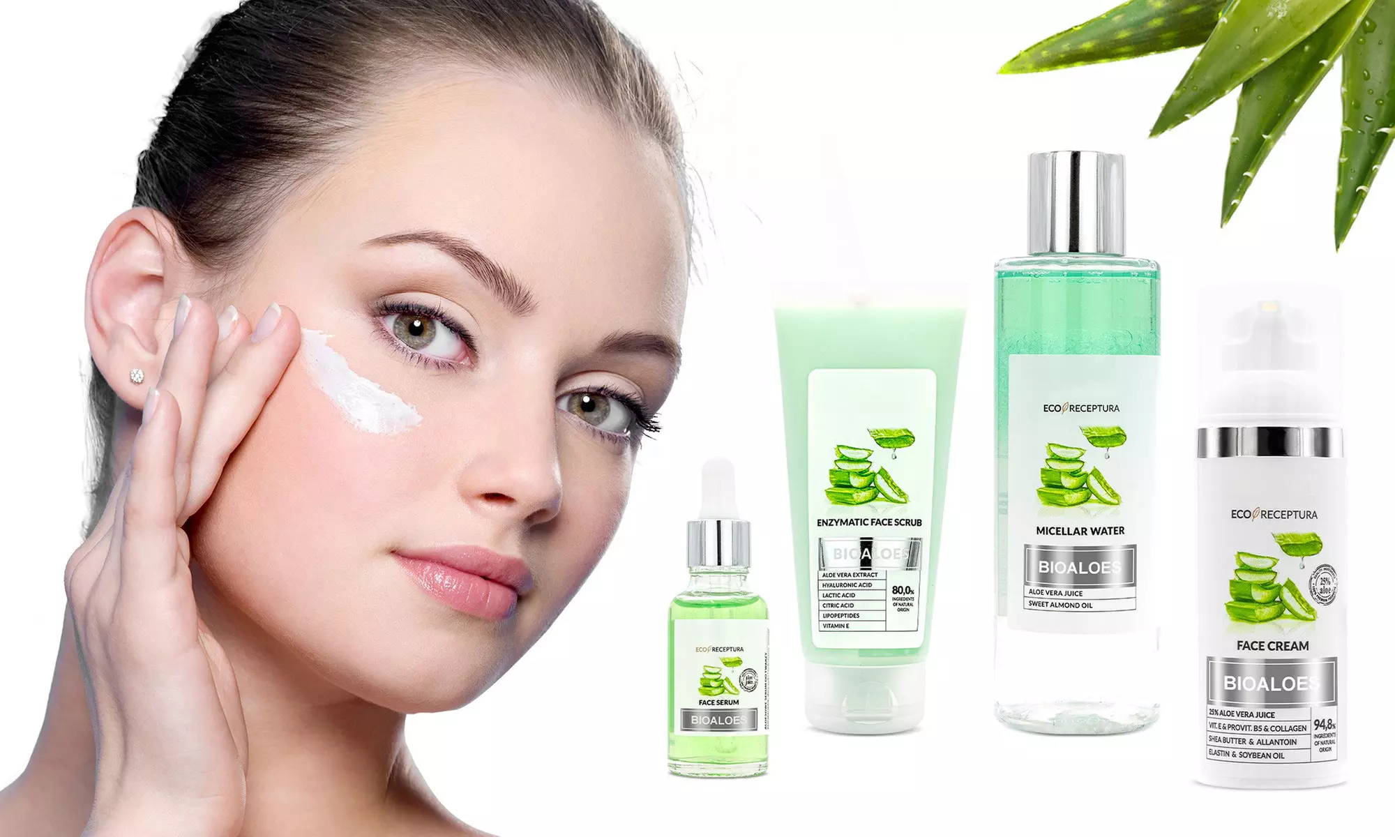 Sélection de 1 ou 2 produits de soin pour le visage à l'aloe vera - Primary Image