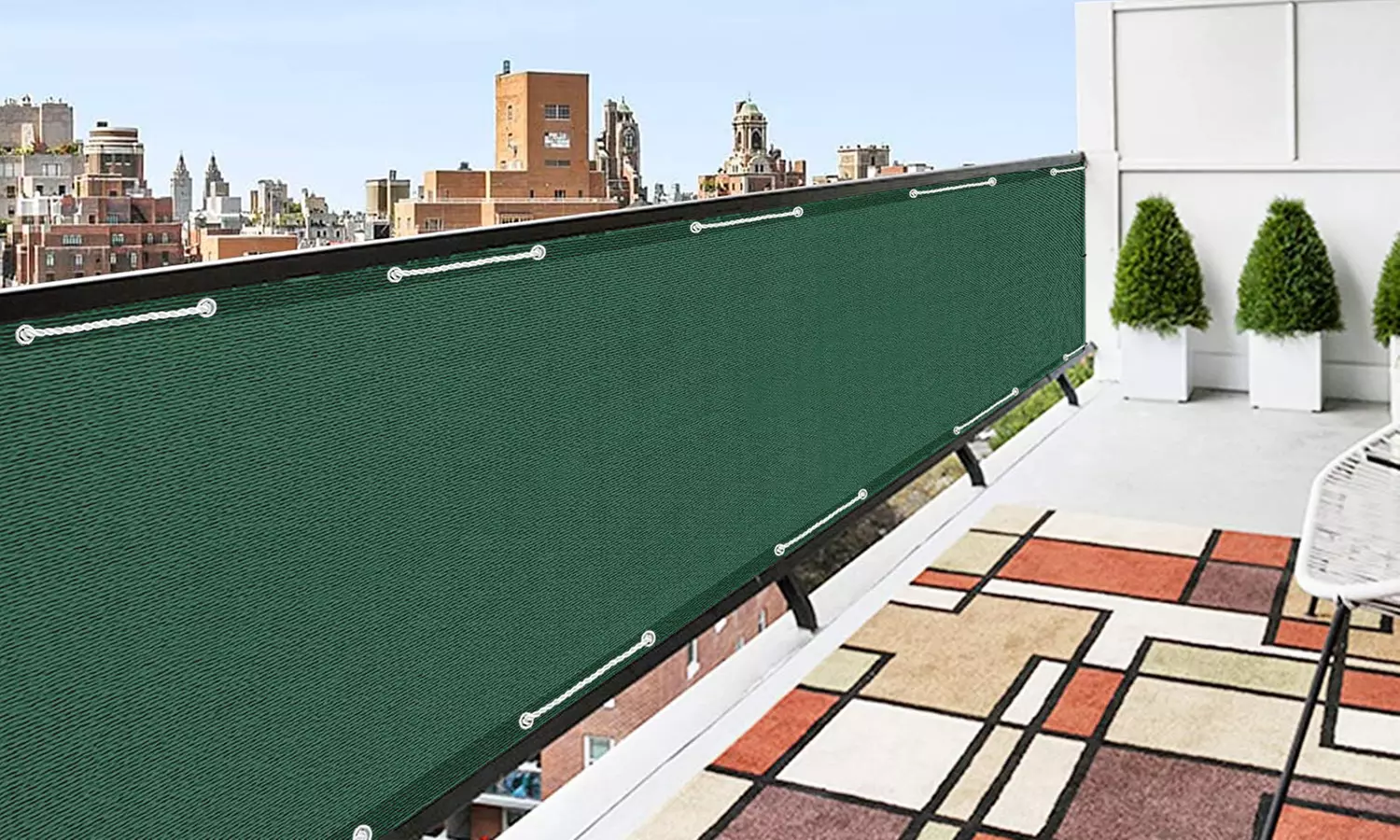 Recinto protettivo e versatile per balconi e giardini, disponibile in 2 colori - Primary Image