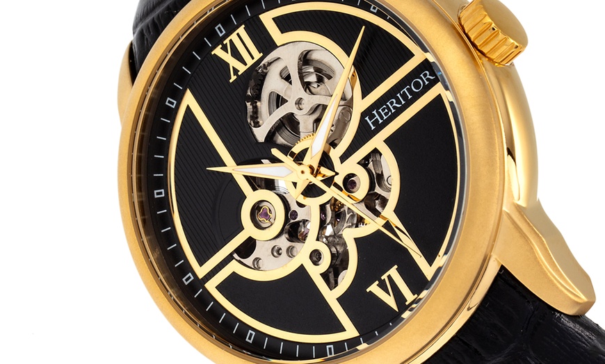 Image 13: Heritor Automatic Skeleton Watch