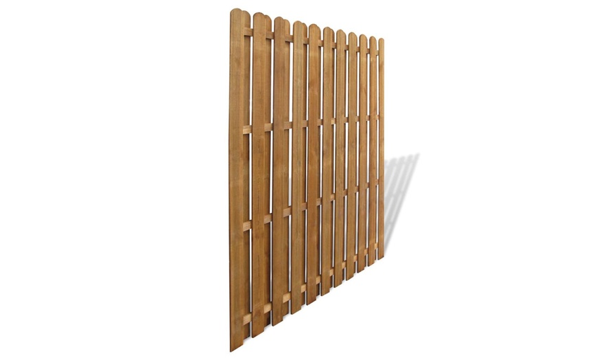 Image 2: Wooden Hit and Miss Fence Panel