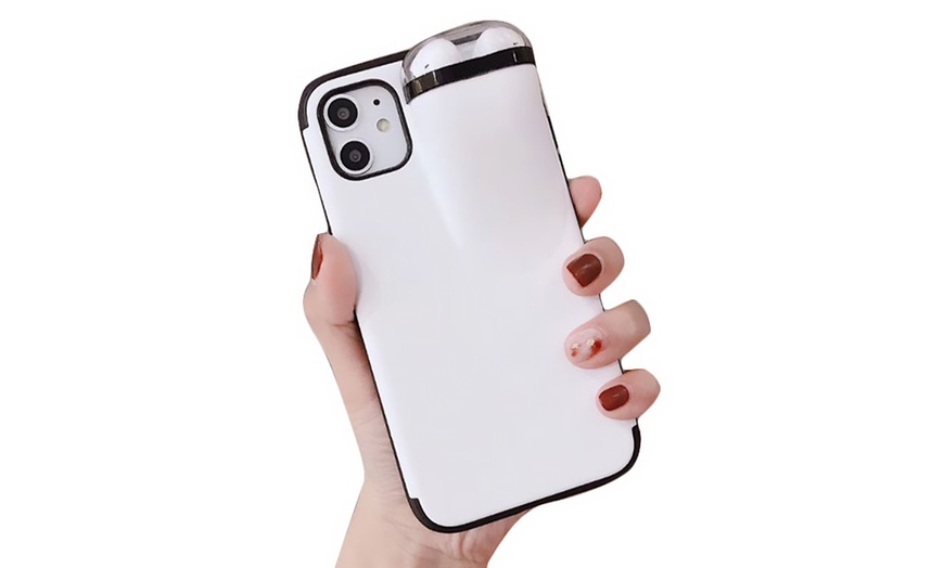 Image 6: Phone Case with AirPods Holder