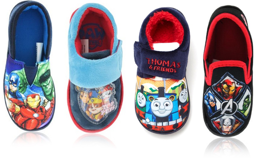 Image 1: Boys' Character Slippers