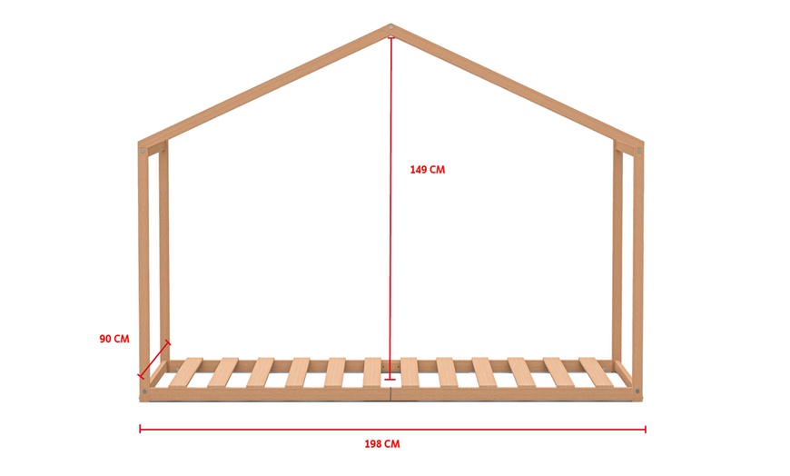 Image 4: Lit cabane "Wendy" 90 x 190 cm de WEBER INDUSTRIES