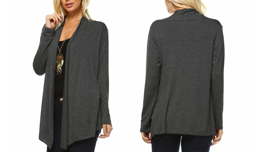 Isaac Liev Womens Lightweight Flyaway Cardigan Groupon