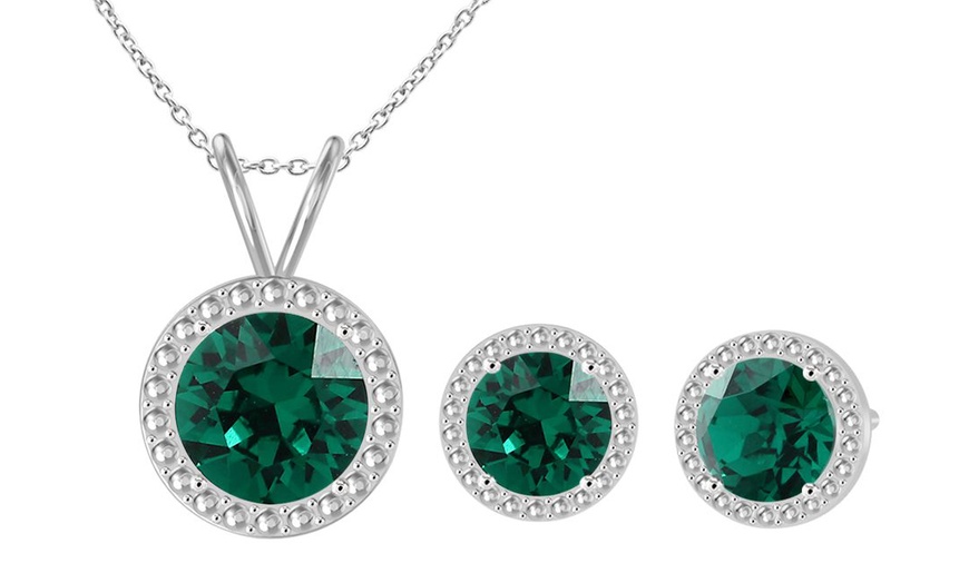 Image 29: Birthstone Set with Austrian Crystals