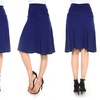 Image 11: Isaac Liev Women's Fold-Over Midi Skirt. Plus Sizes Available.