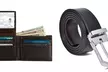 Father's Day Special Genuine Leather Belt and Wallet Set - Second Medium