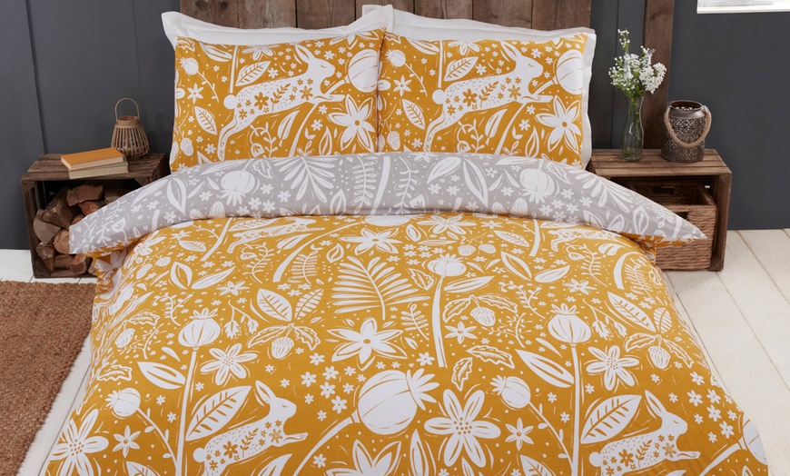 Image 2: Woodland Woodcut Duvet Set
