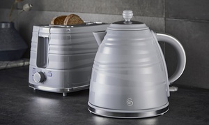 Swan Kettle and Toaster Set