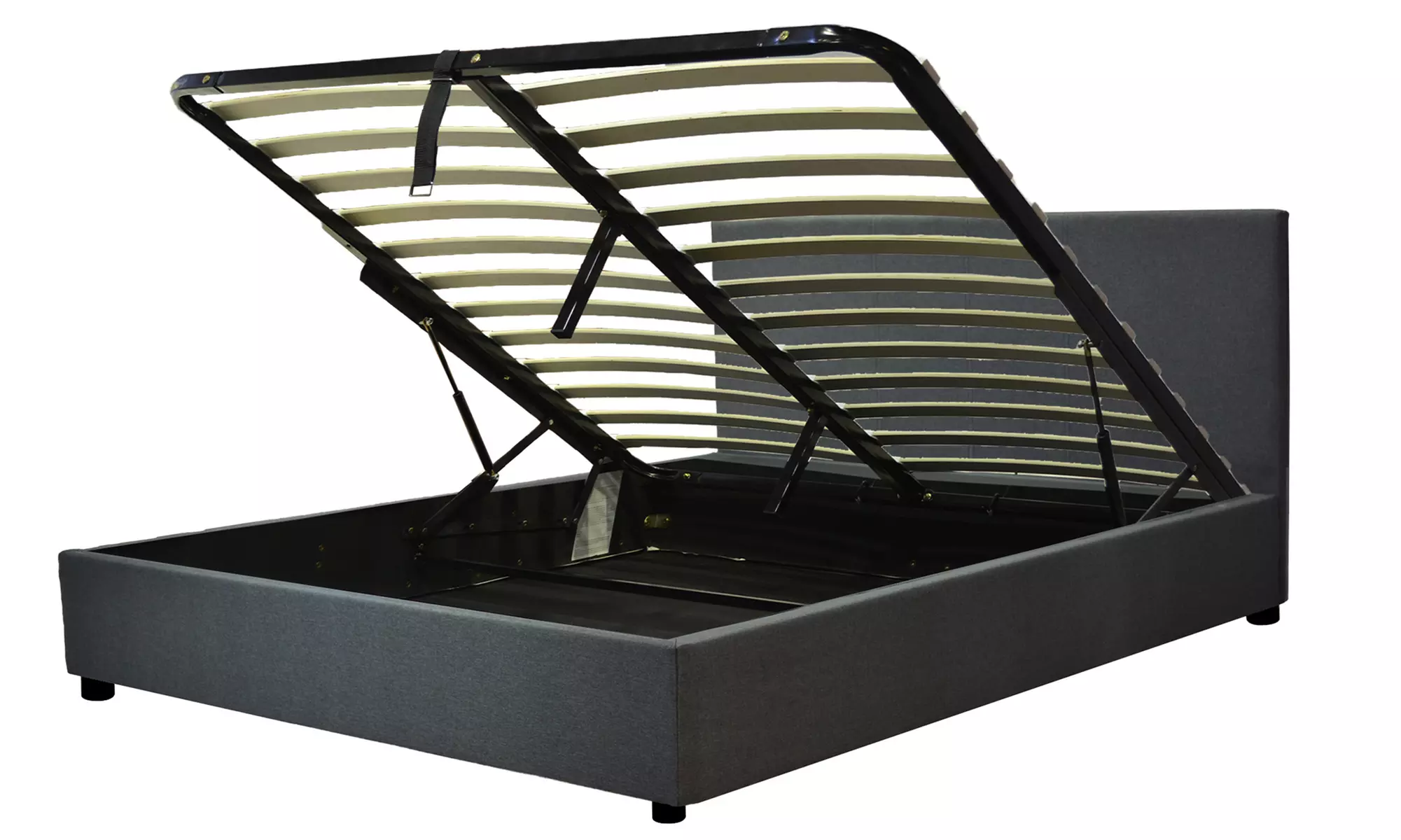 Colisée Stoffbett mit Stauraum, Matratze „Cosmos” optional