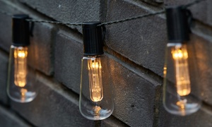 10, 20 or 40 LED Vintage-Style Solar Edison Bulbs