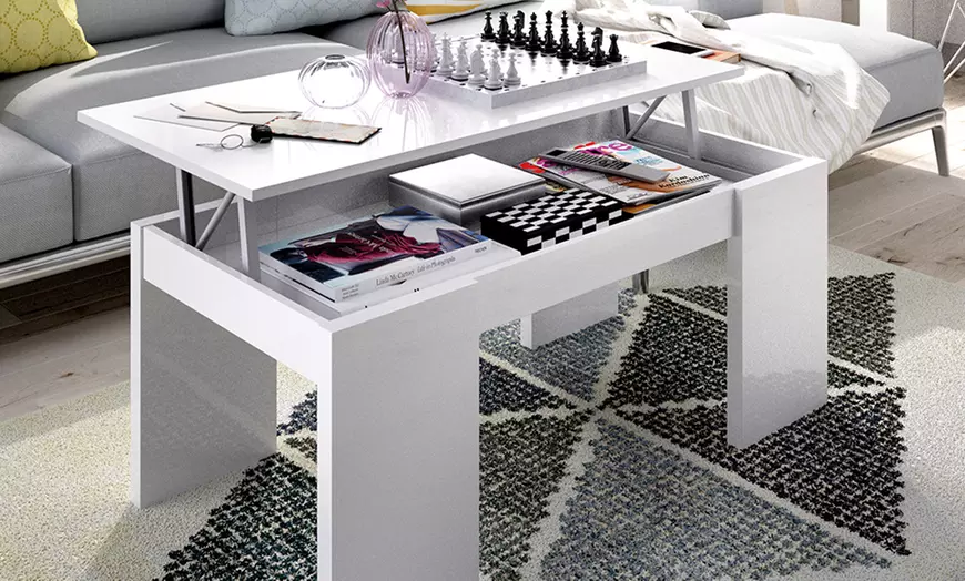 Image 10: Mesa de centro elevable