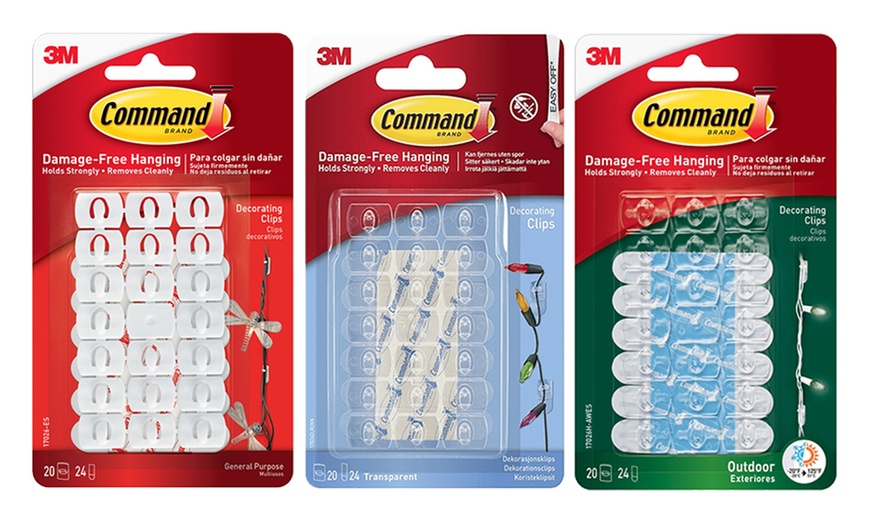 Image 9: 3M Command Xmas Decorating Clips