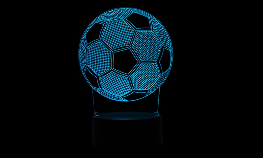 Image 4: 3D Football Night Light