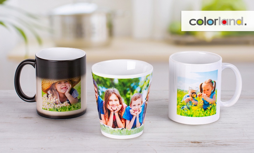 Image 1: Mugs photo personnalisables modèle au choix sur le site Colorland