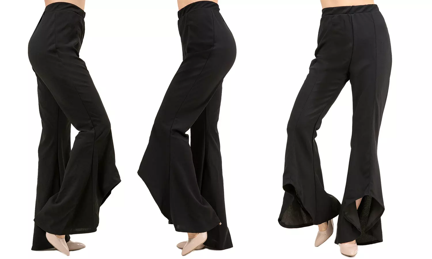 Ella Samani Plus-Size Ruffle Flare Pants - Second Medium
