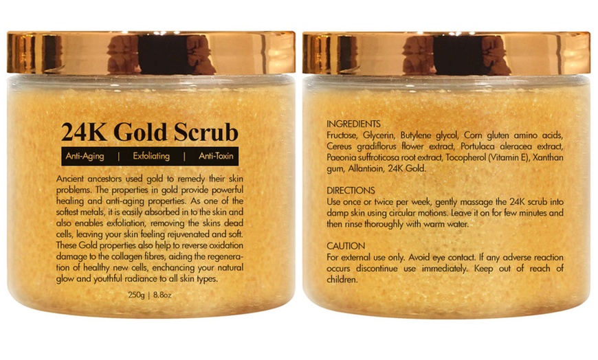 Image 2: 24K Face and Body Gold Scrub