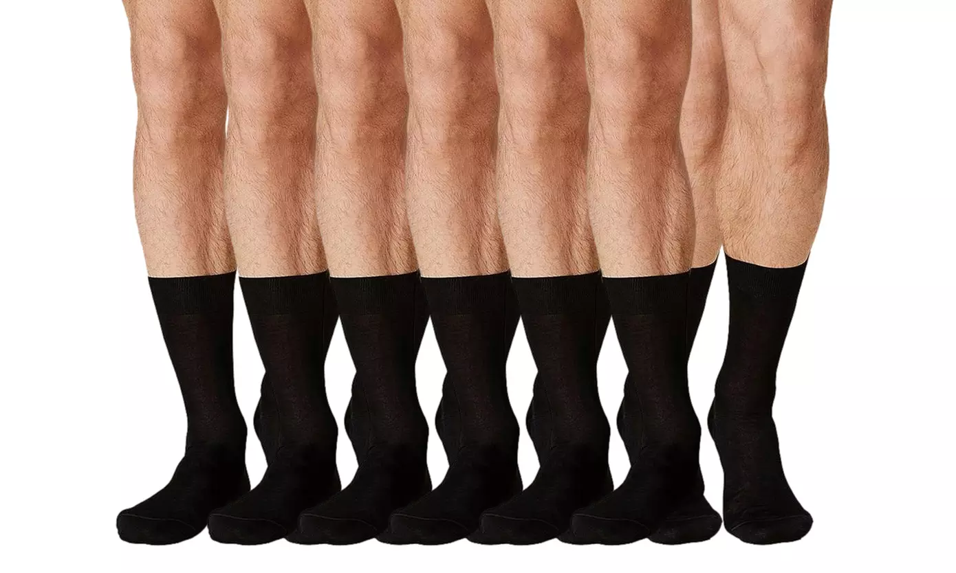 6, 12 o 24 paia di calze da uomo in filo di Scozia