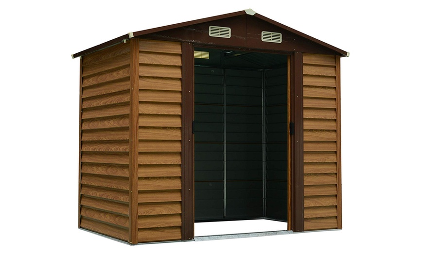 Image 38: Outsunny Lockable Garden Shed