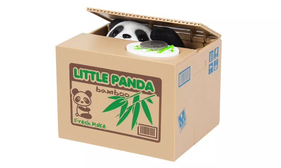 Coin-Stealing Panda Kids' Piggy Bank - Primary Image