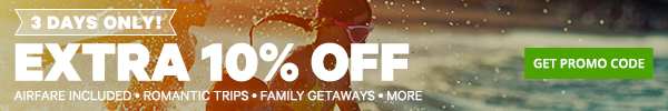 Extra 10% Off Getaways