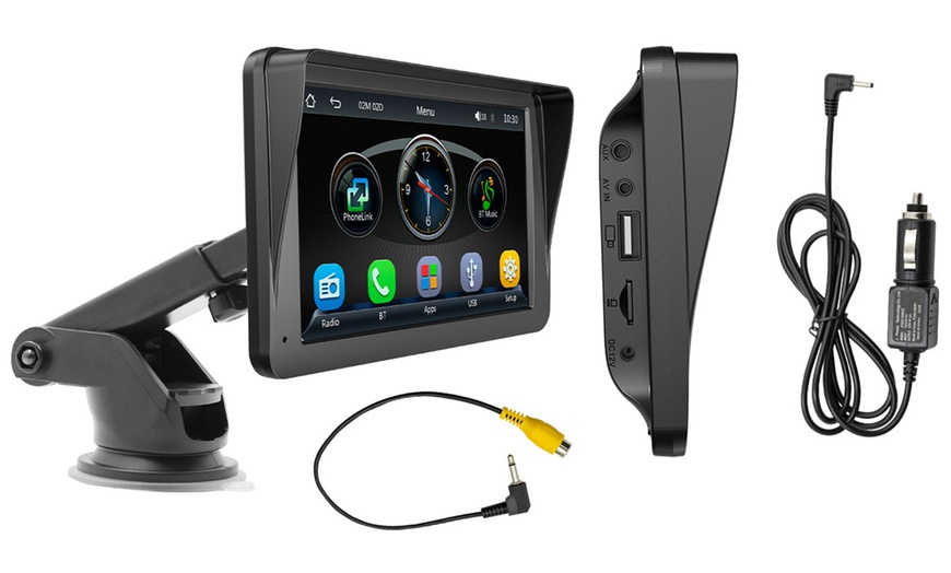 Image 4: Portable Car Stereo Wireless Car Play Screen