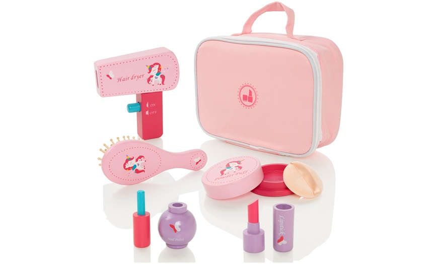 Image 1: Wooden Pretend Play Beauty Set