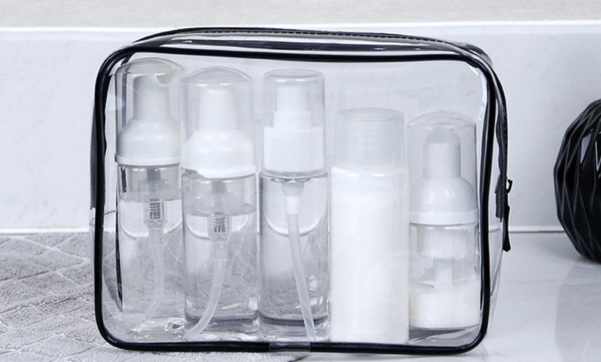 Image 5: One or Two Three-Piece PVC Clear Travel Bag Sets