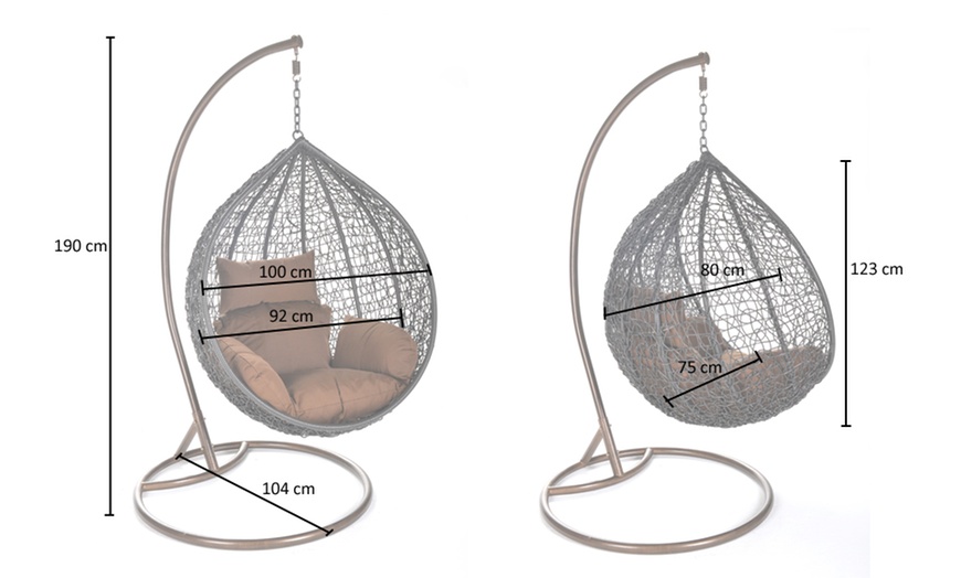 Image 29: Rattan-Hängesessel 