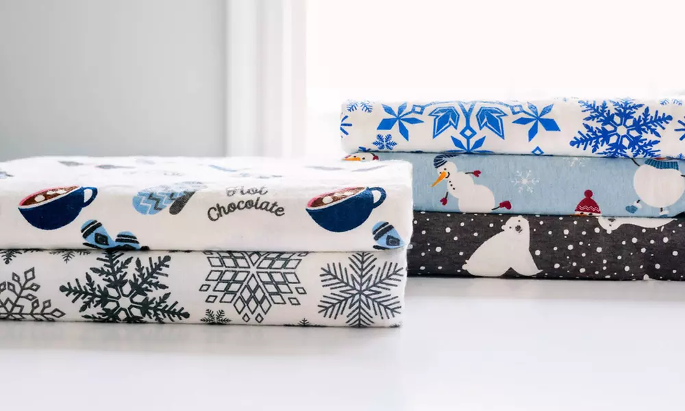 Clearance: Cotton Flannel Sheet Sets (4-Piece)  - Primary Image
