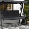 Image 13: Outsunny Three-Seater Swing Bench