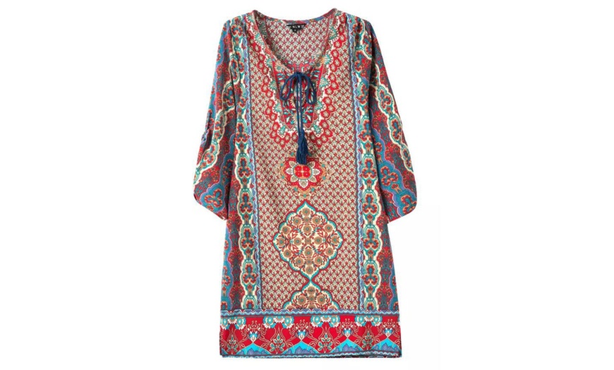 Image 3: Bohemian-Style Kaftan Dress