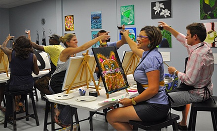 $17 for a Two-Hour BYOB Painting Class at The Wine Palette ($35 Value) - Primary Image