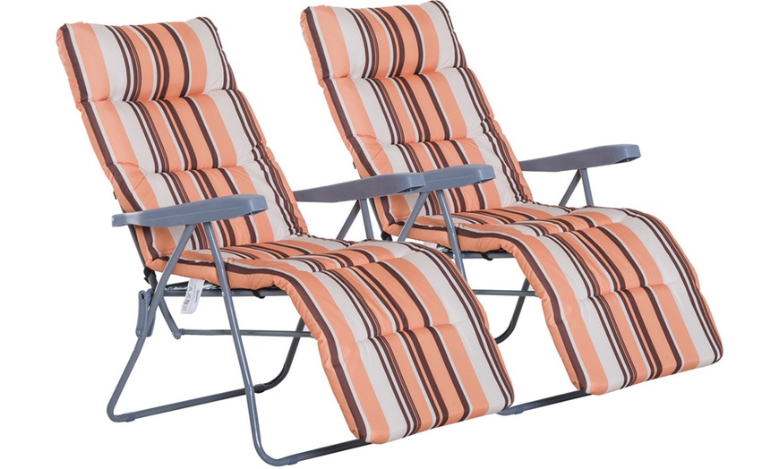 Image 4: Outsunny Patio Recliners