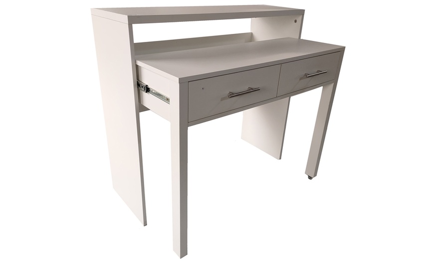 Image 12: Regis Extending Computer Table Desk