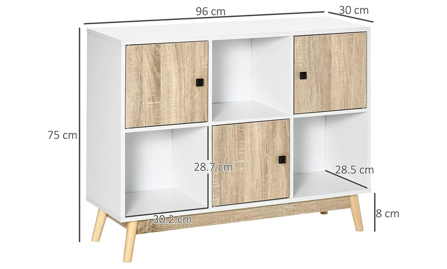 Image 13: HomCom Storage Cabinet